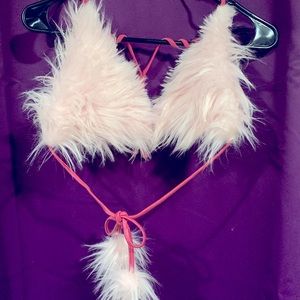 Fur bikini top faux. Offers welcomed!